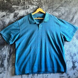 Van Heusen Men's‎ XXL Blue Short Sleeve Polo Shirt